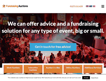 Tablet Screenshot of fundraising-auctions.co.uk